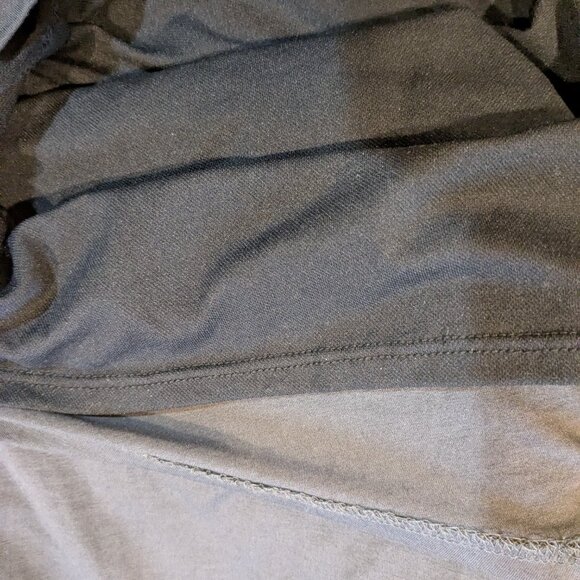 Vince Asymmetric Sleeve Sheath Dress XS Wool Blend Stretch Fit Gray Lined Boat - Picture 8 of 8